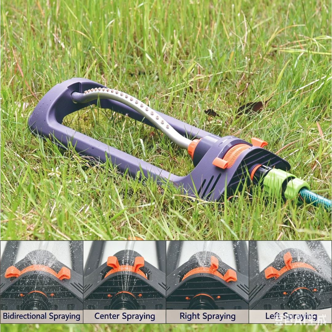 Adjustable Swing Sprinkler Lawn Garden Product Image 03