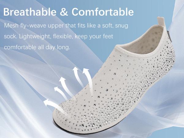 Aeris Knit Water Shoes Tpr Grip Slip On Aqua Socks Product Image 06