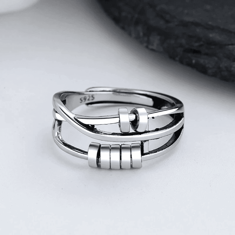 Arden Sterling Silver Adjustable Spin Ring Product Image 01
