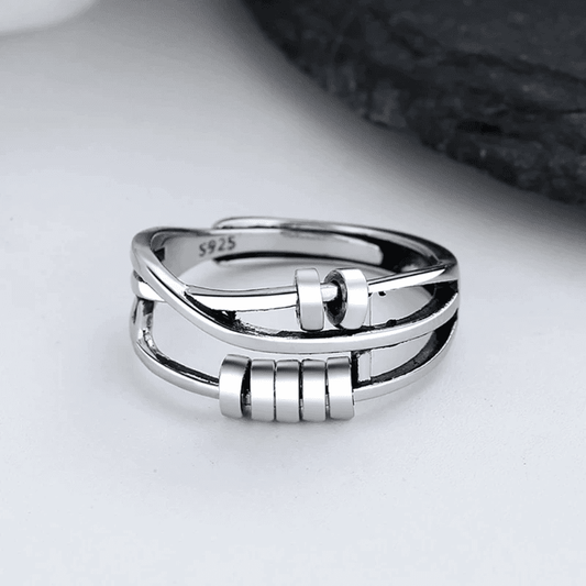 Arden Sterling Silver Adjustable Spin Ring Product Image 01