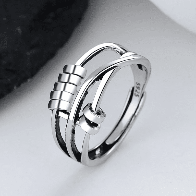 Arden Sterling Silver Adjustable Spin Ring Product Image 02