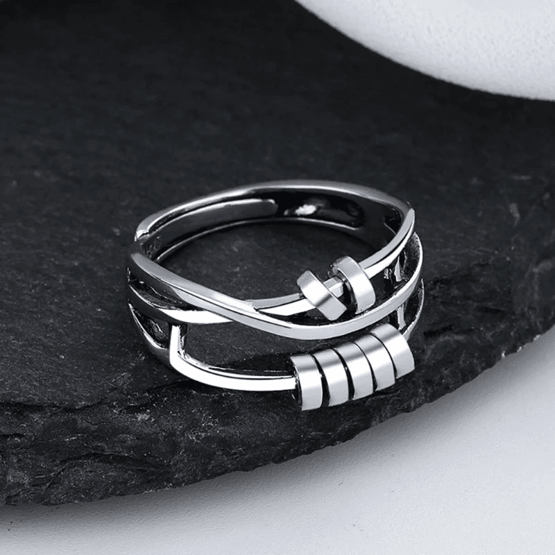 Arden Sterling Silver Adjustable Spin Ring Product Image 03
