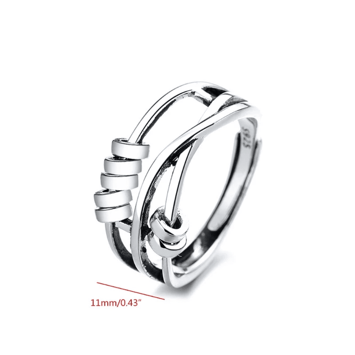 Arden Sterling Silver Adjustable Spin Ring Product Image 04