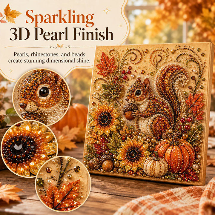 Autumn Raised Pearl Rhinestone Art Kit Product Image 01