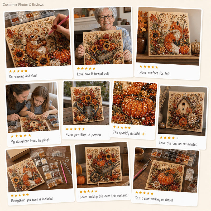 Autumn Raised Pearl Rhinestone Art Kit Product Image 02