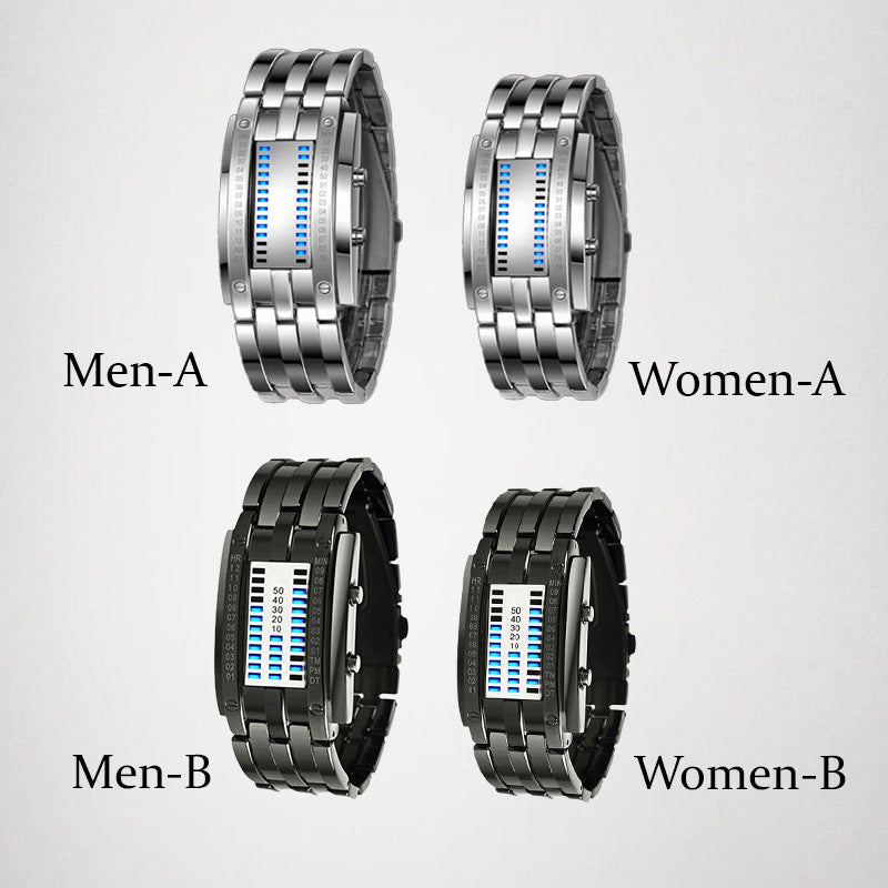 Beacon Binary Led Watch Alloy Strap Product Image 01