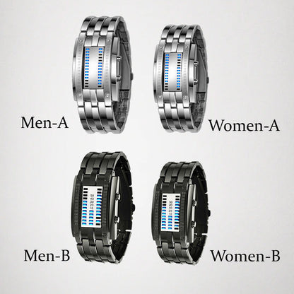 Beacon Binary Led Watch Alloy Strap Product Image 01