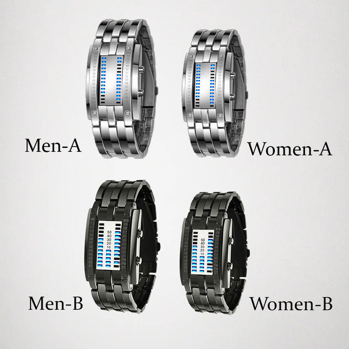 Beacon Binary Led Watch Alloy Strap Product Image 01