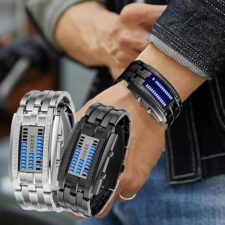 Beacon Binary Led Watch Alloy Strap Product Image 02