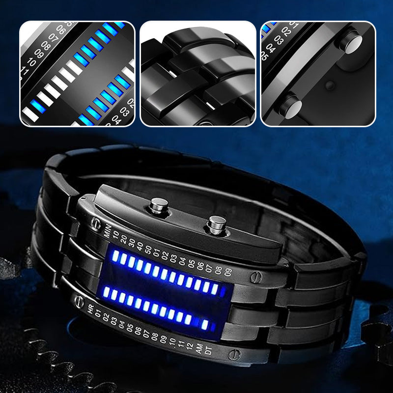 Beacon Binary Led Watch Alloy Strap Product Image 05