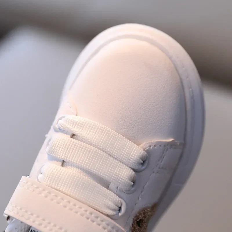 Close-up of a white sneaker&