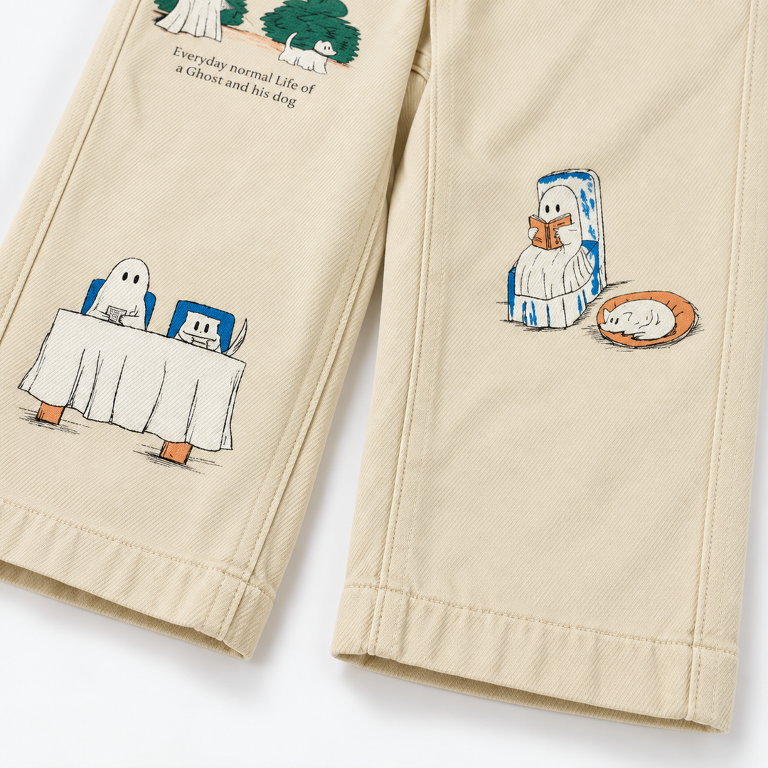 Lower legs of beige kids&
