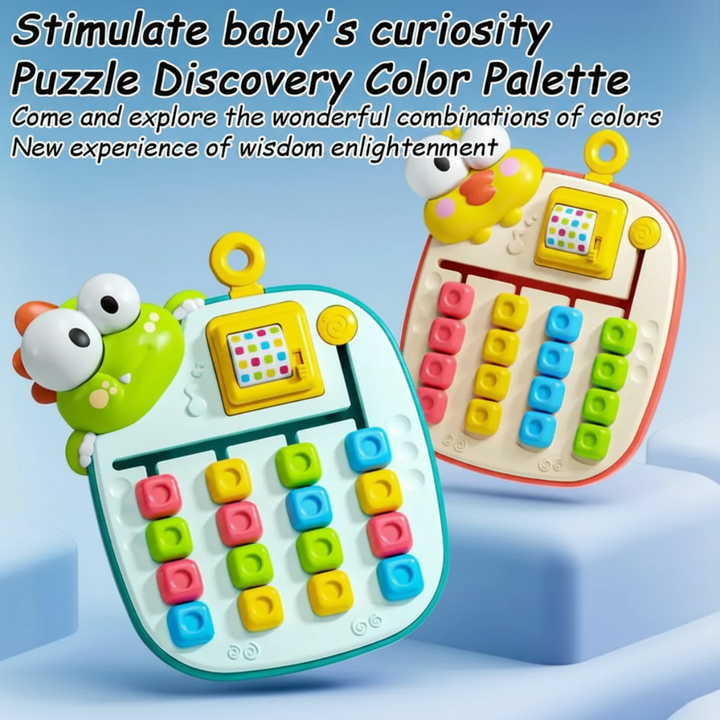 Two bird-themed sliding puzzles showing mixed tiles and color-sorted columns