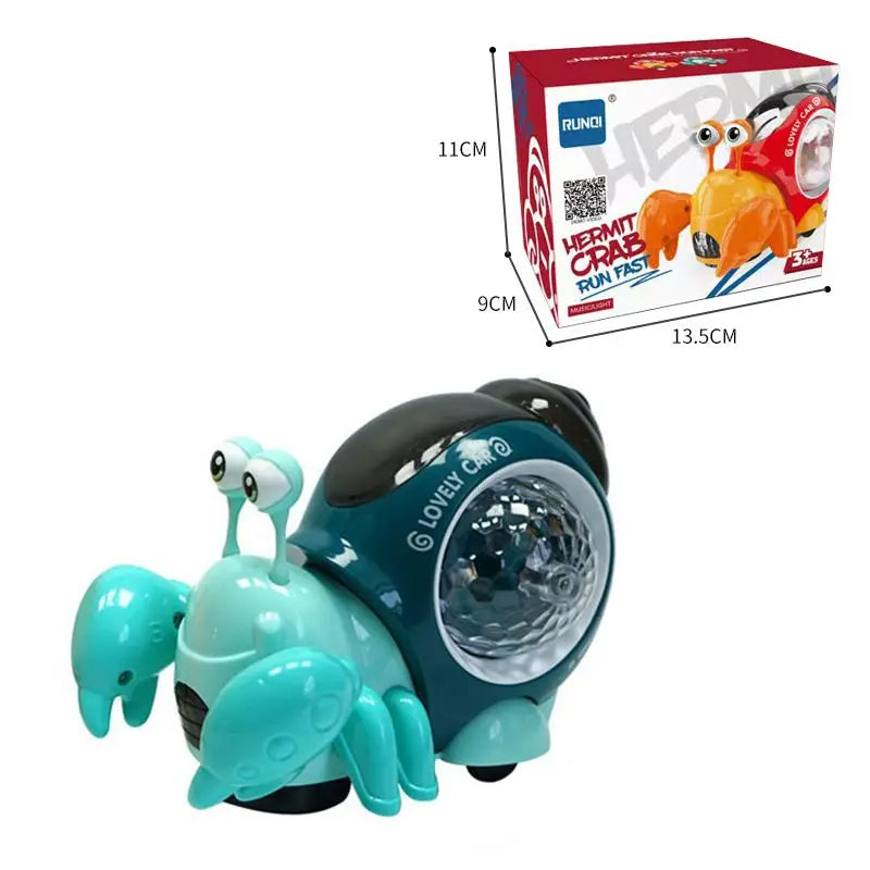 Blue crab variant with a turquoise body, dark blue shell, and product box
