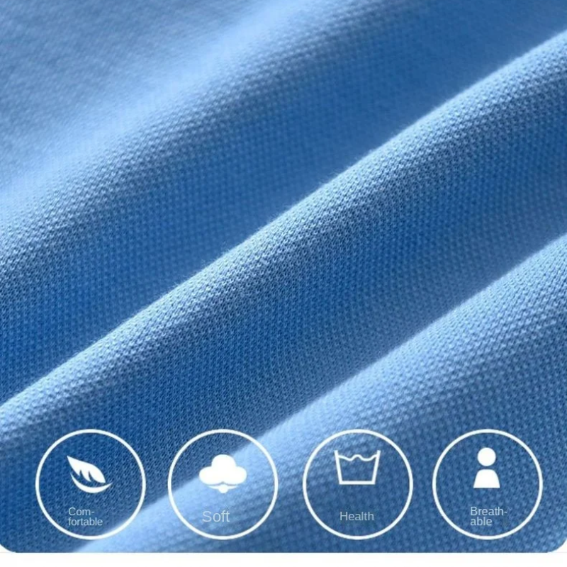 Close-up of the blue sweatshirt fabric texture
