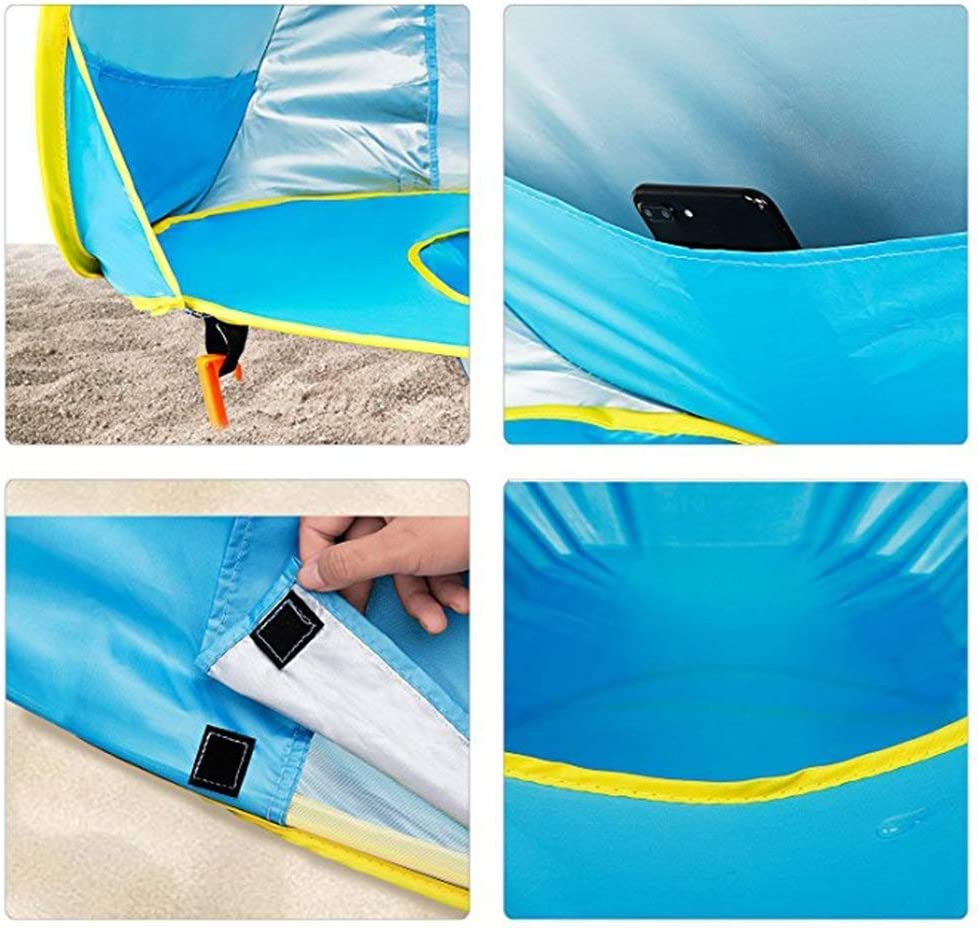 Details of the blue tent&