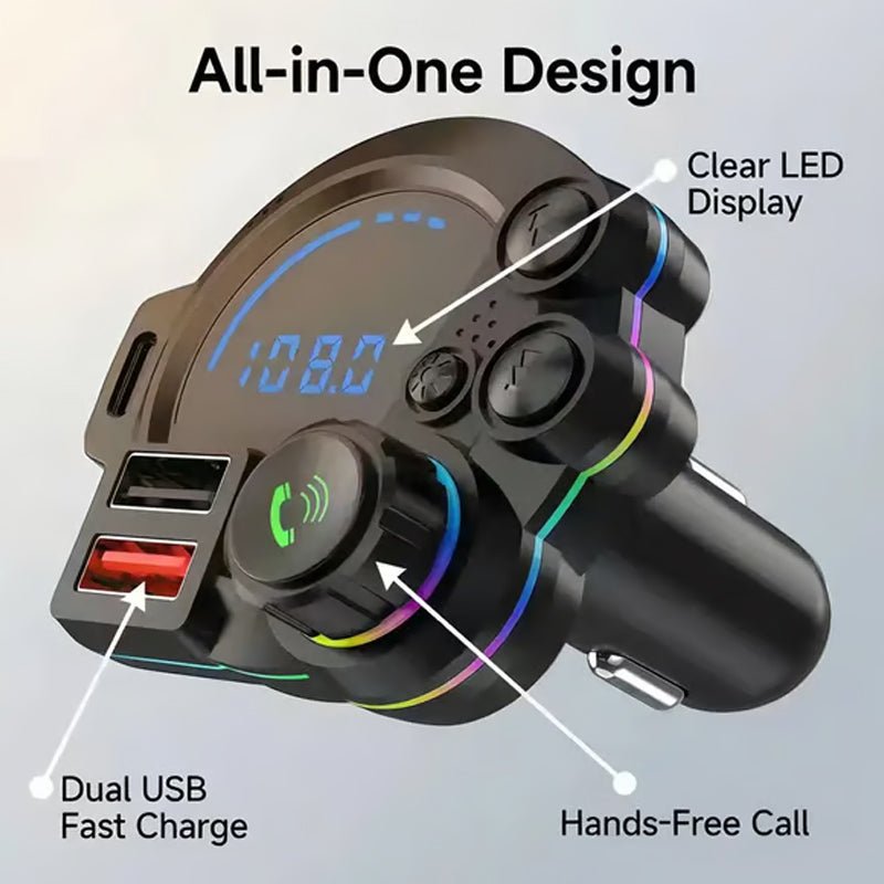 Bluetooth Fm Car Transmitter Dual Usb Product Image 01