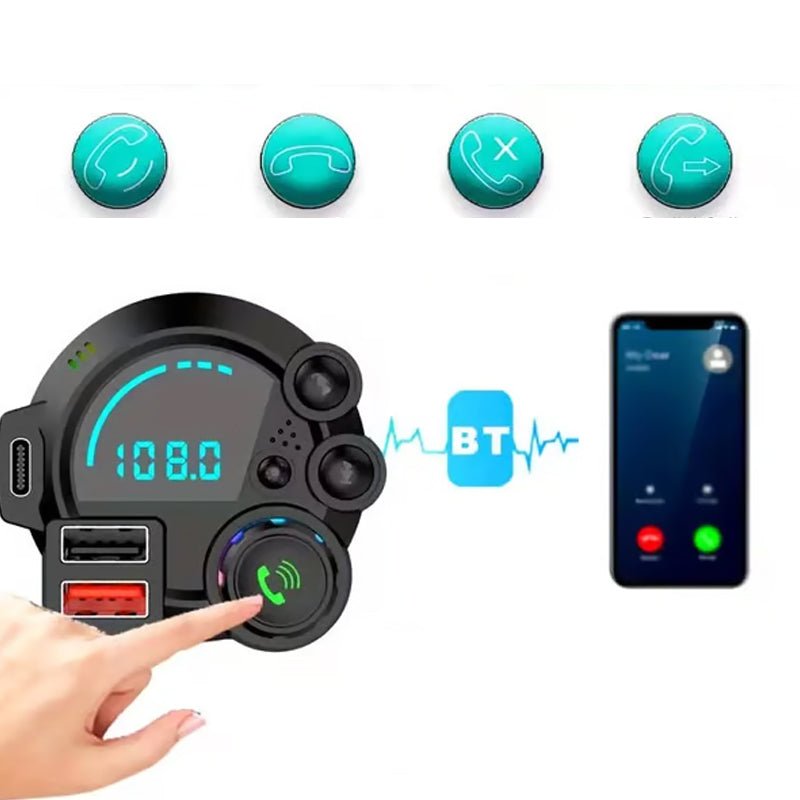 Bluetooth Fm Car Transmitter Dual Usb Product Image 06