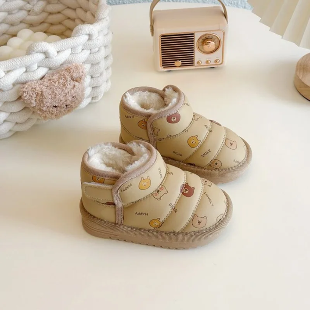 Pair of brown animal-print kids&