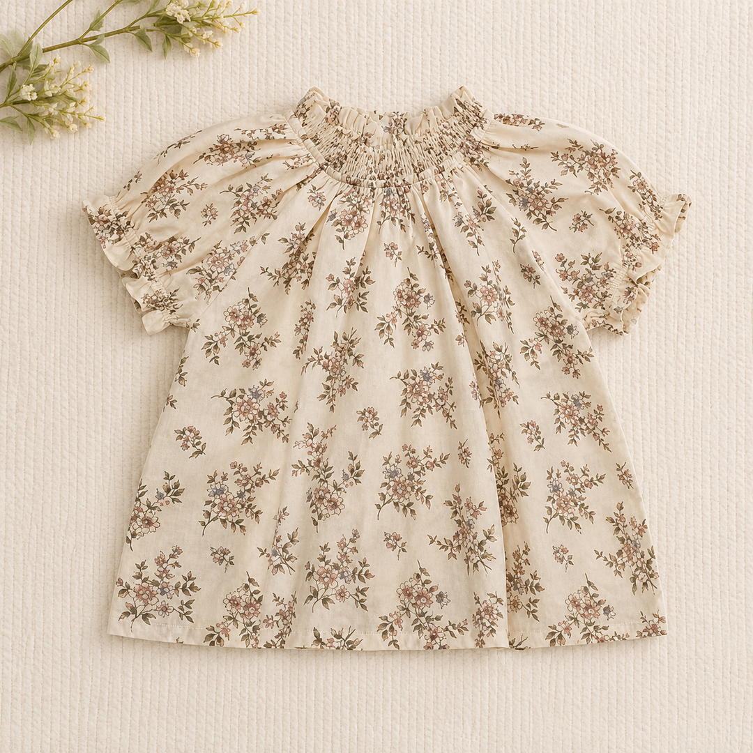 Brown floral girls&