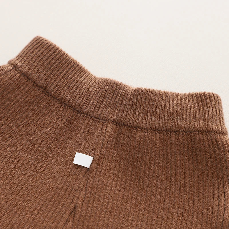Close-up of the brown pants&