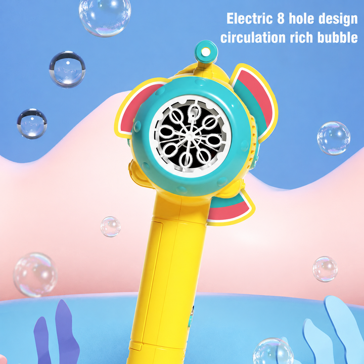 Close-up of the bubble blower&