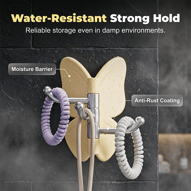 Butterfly Three Arm Rotating Wall Hook Product Image 07
