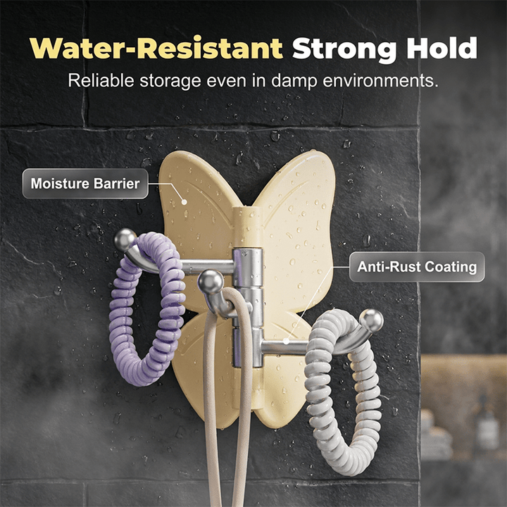 Butterfly Three Arm Rotating Wall Hook Product Image 07