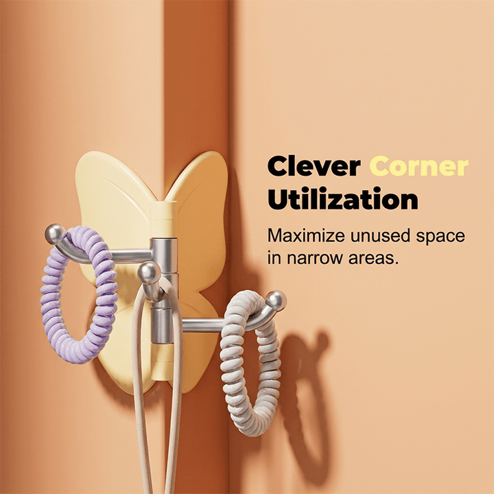 Butterfly Three Arm Rotating Wall Hook Product Image 08