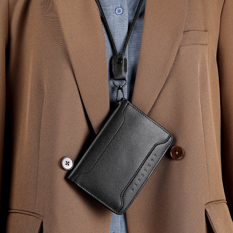 Calder Leather Passport Wallet Travel Organizer Product Image 03