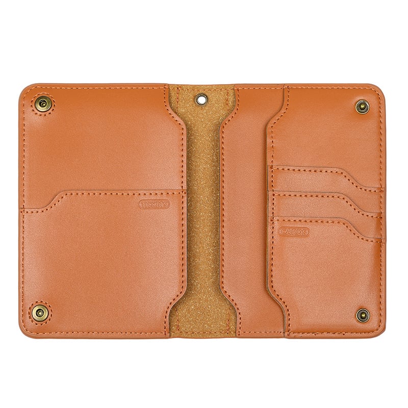 Calder Leather Passport Wallet Travel Organizer Product Image 06