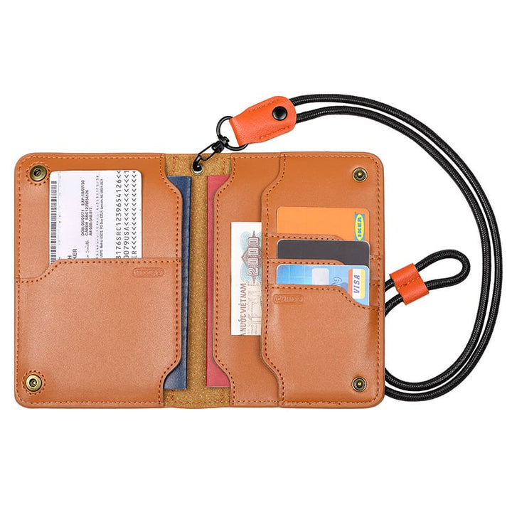 Calder Leather Passport Wallet Travel Organizer Product Image 07