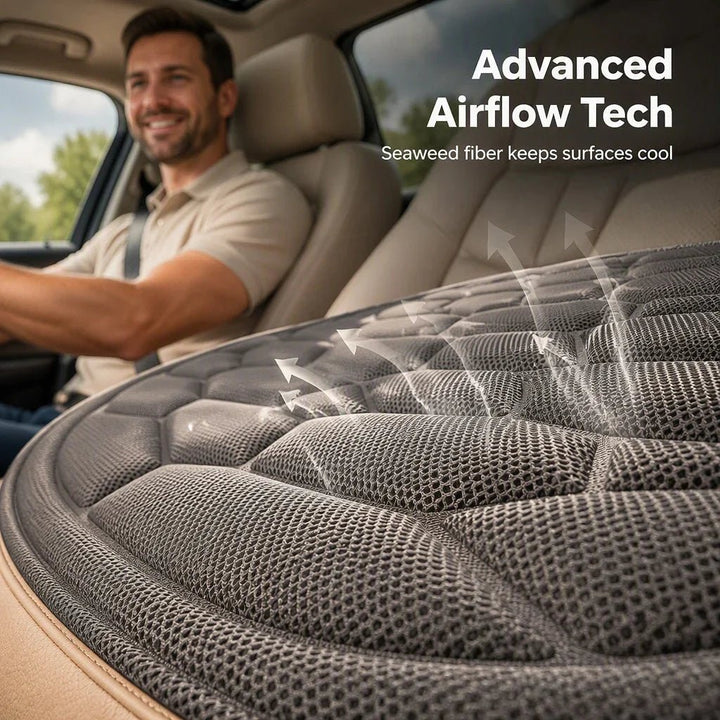 Car Seat Cushions Linen Latex Support Product Image 03