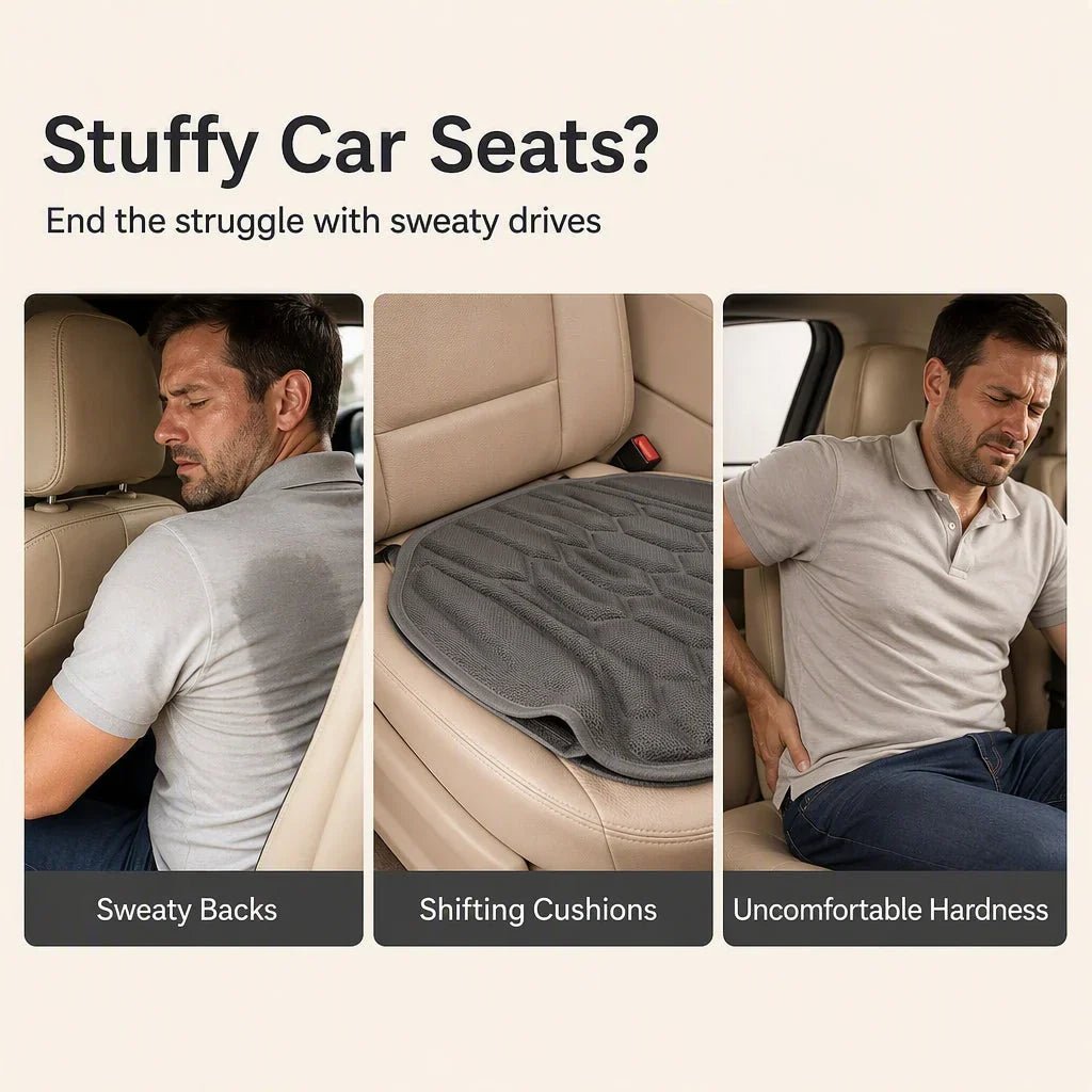 Car Seat Cushions Linen Latex Support Product Image 04