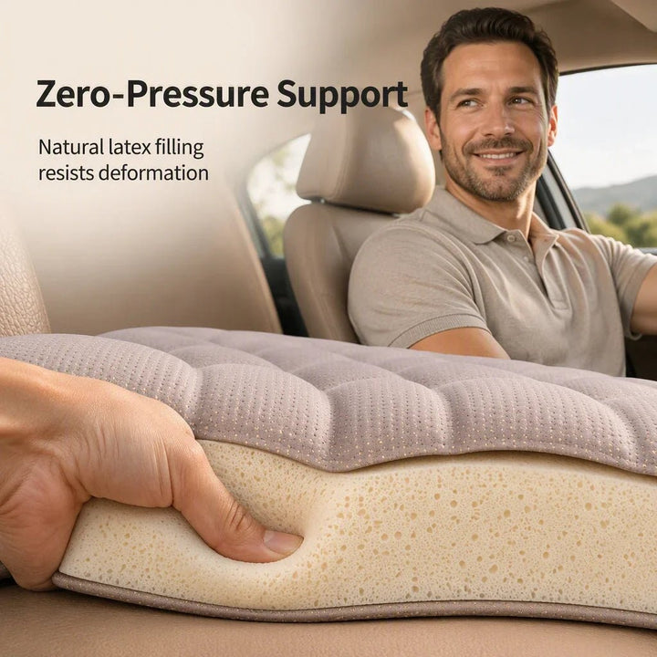 Car Seat Cushions Linen Latex Support Product Image 05