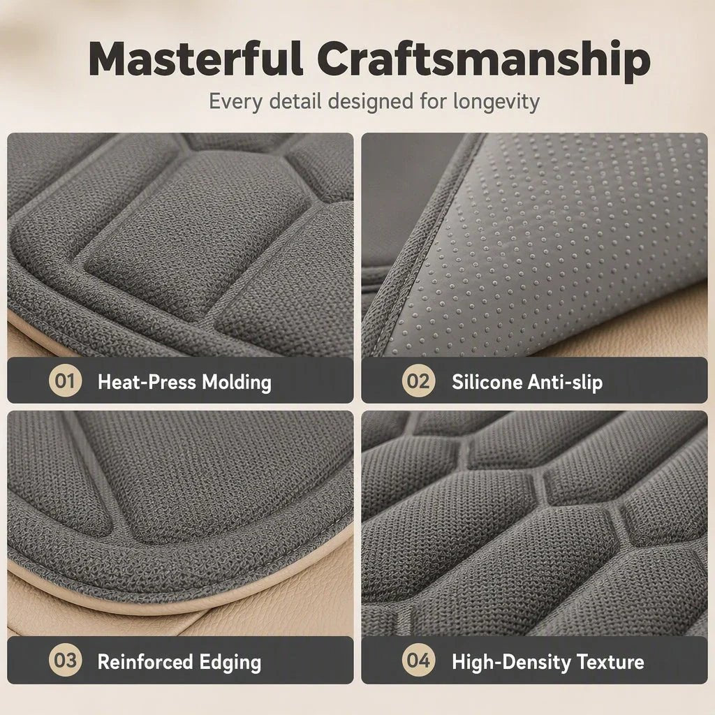 Car Seat Cushions Linen Latex Support Product Image 06