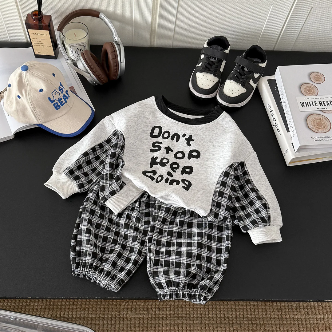 Black-and-white checkered kids&