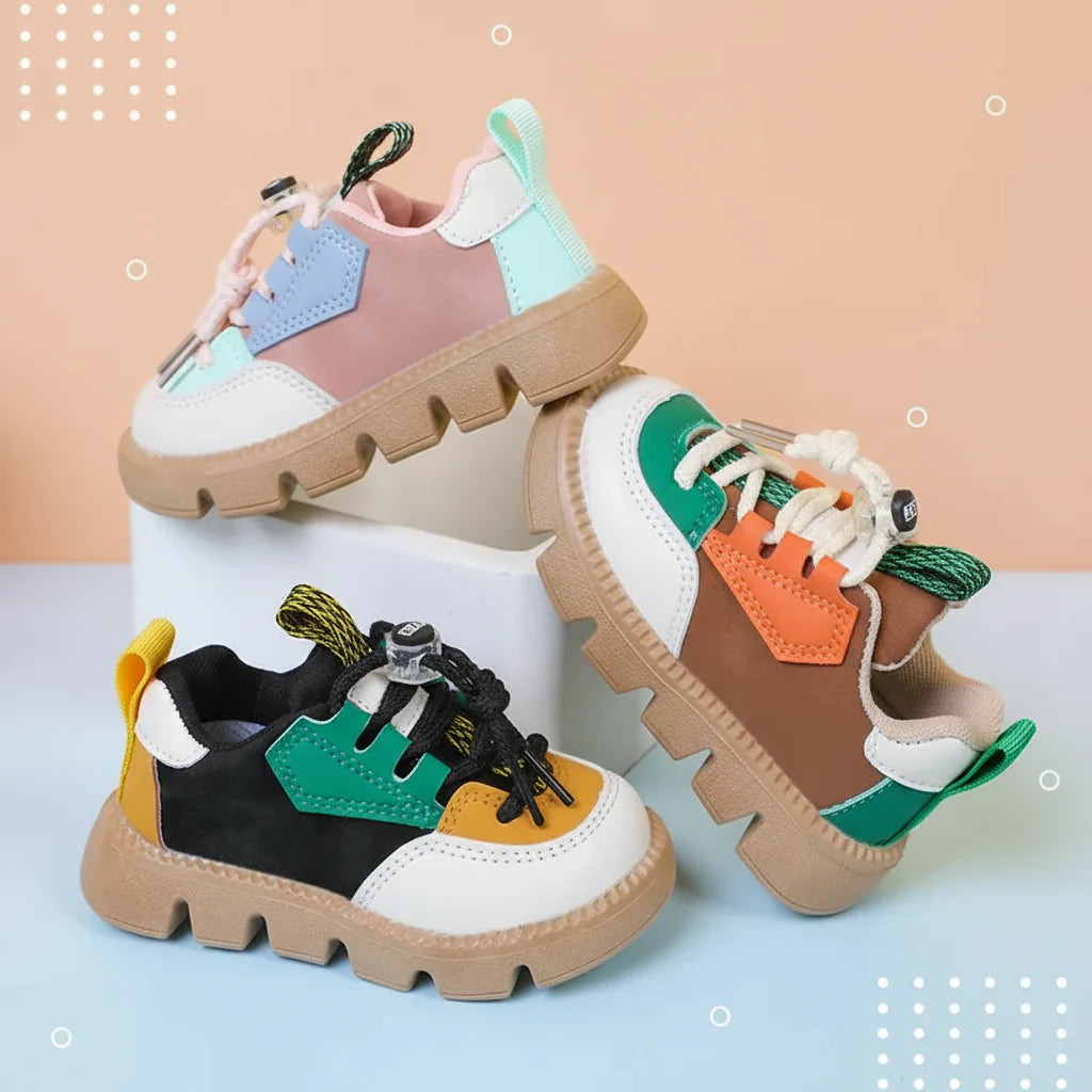 Three color-block kids&