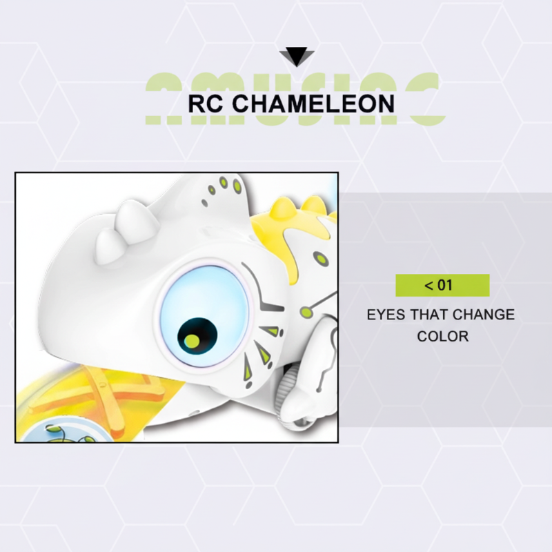 Close-up of the RC chameleon&
