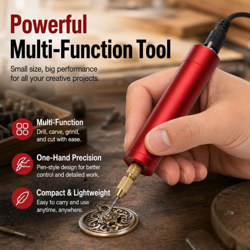 Compact Metal Rotary Tool Pen Set Product Image 01