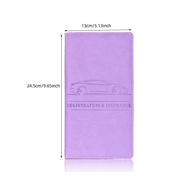 Compact Vehicle Document Holder Pu Product Image 05