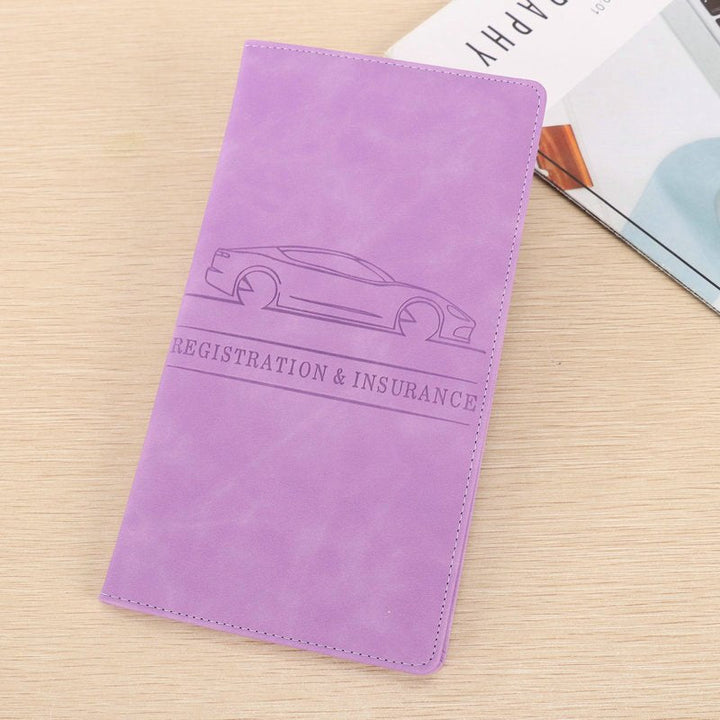 Compact Vehicle Document Holder Pu Product Image 10