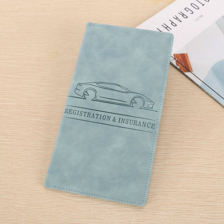Compact Vehicle Document Holder Pu Product Image 11