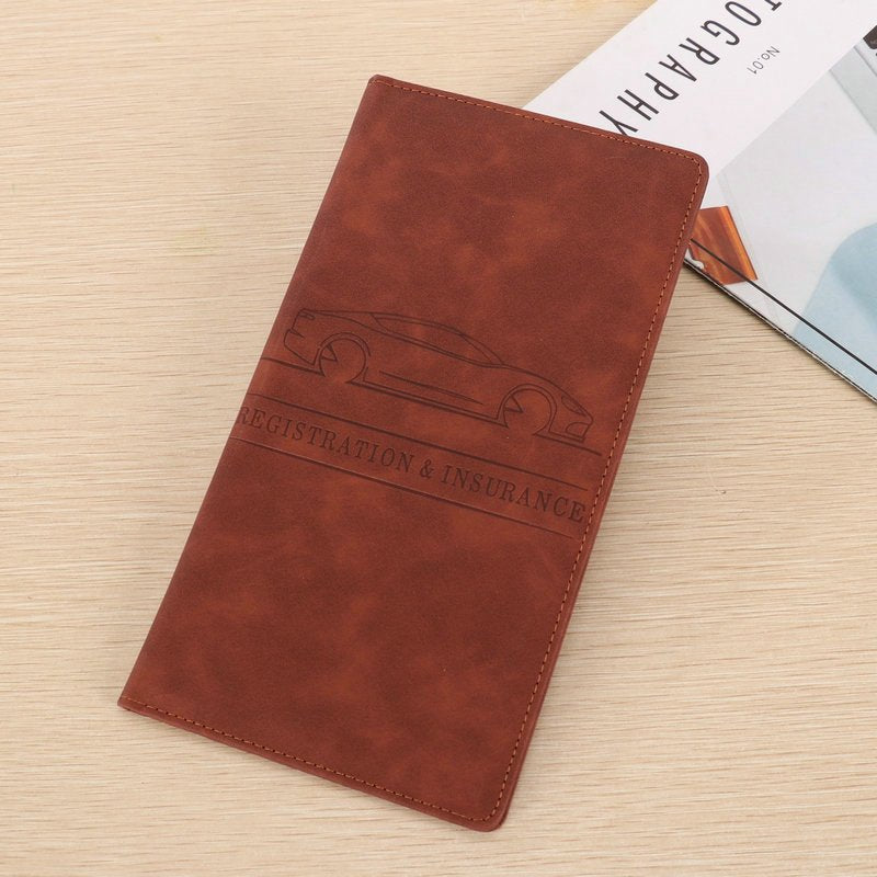 Compact Vehicle Document Holder Pu Product Image 17