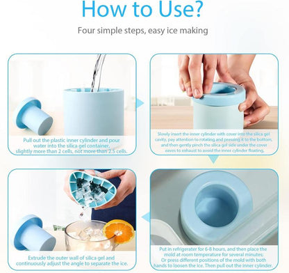 Coolsip Cylinder Silicone Ice Mold Product Image 08