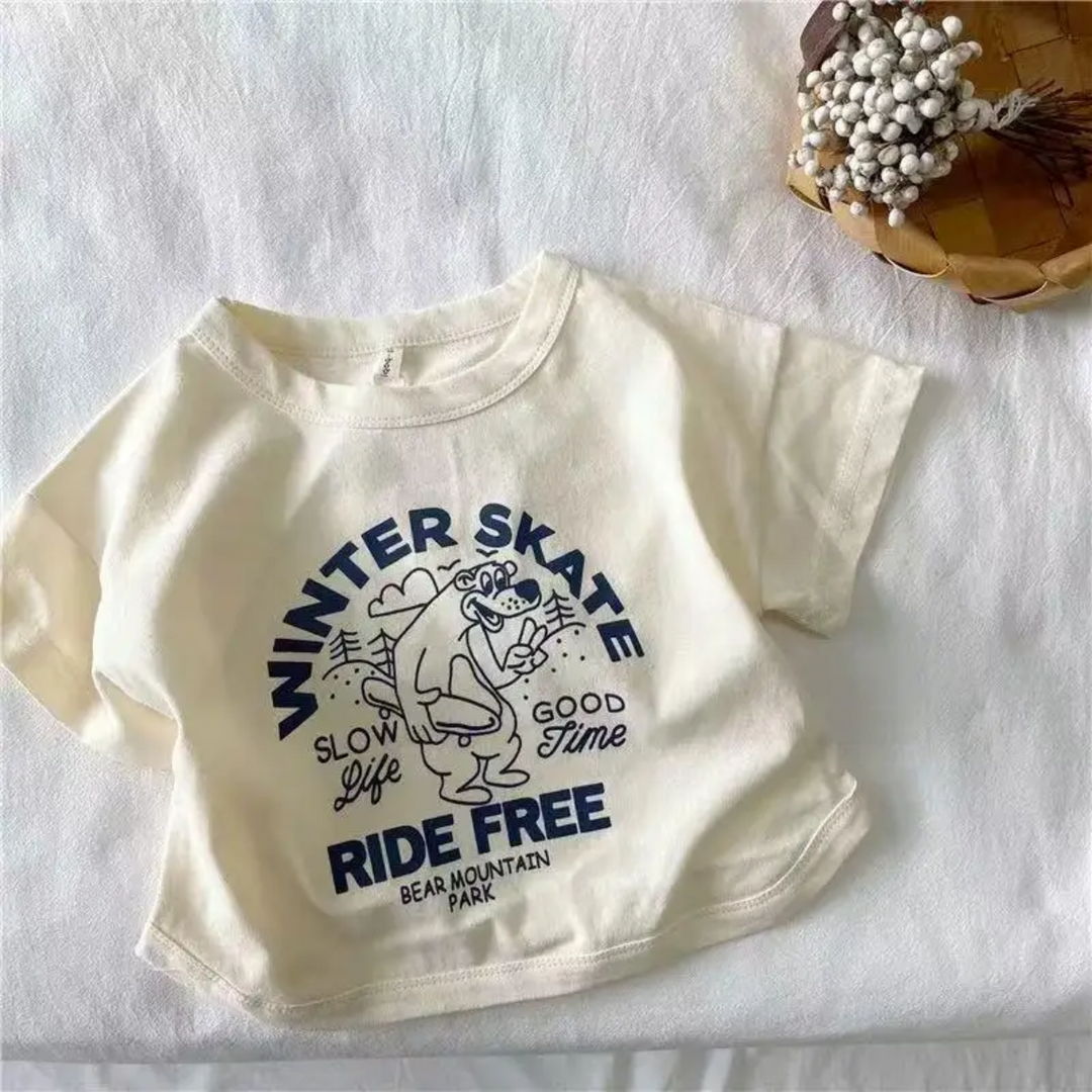 Cream oversized kids&