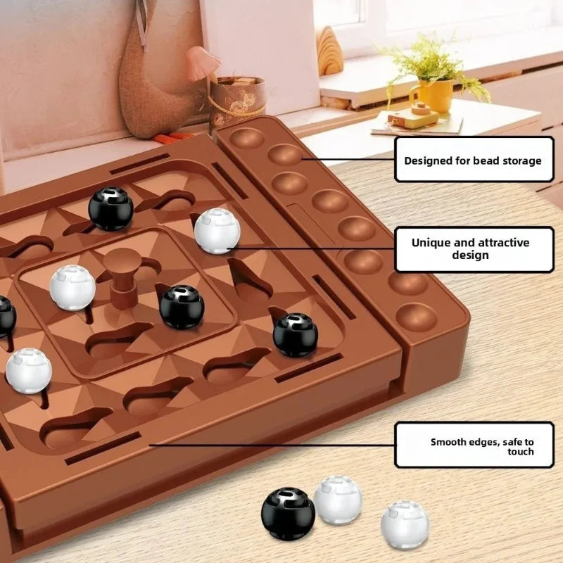 Close-up of the brown board&