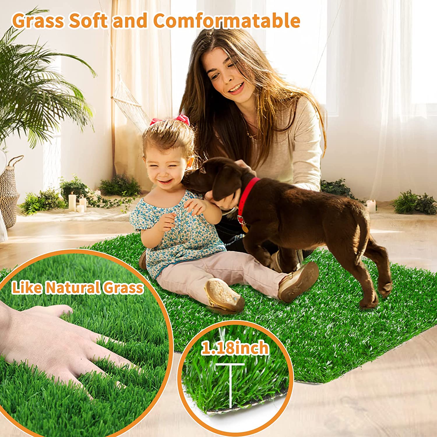 Dailyease Indoor Grass Dog Potty Pads Product Image 04