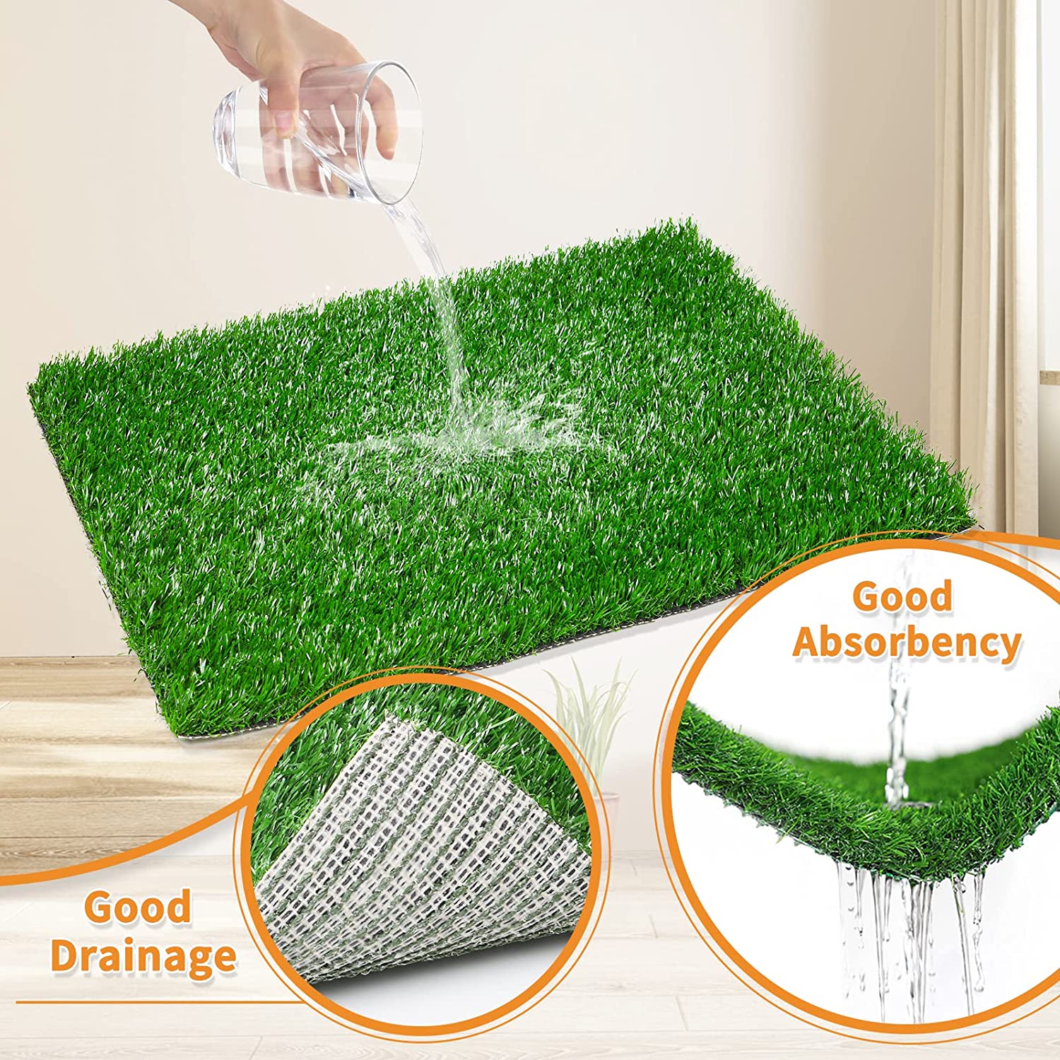 Dailyease Indoor Grass Dog Potty Pads Product Image 05