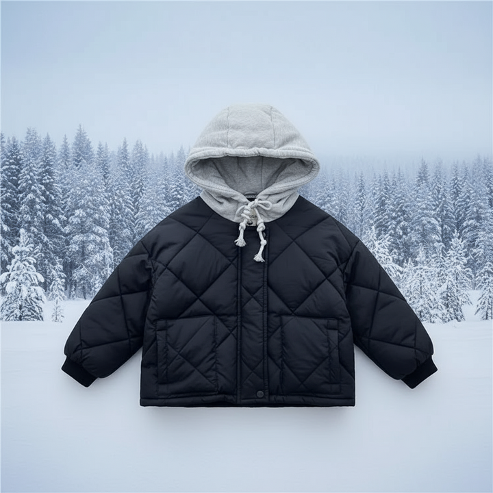 Navy blue quilted children&
